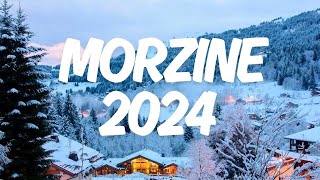 SnowboardingSkiing  Morzine Avoriaz Les Portes du Soleil Alps 2024  RAW RUN [upl. by Zechariah499]