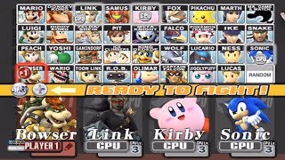 Super Smash Bros Brawl  All Characters [upl. by Adeirf]