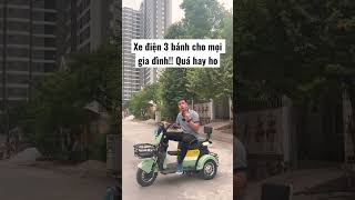 Xe điện 3 bánh cho mọi gia đình  Quá hay ho shorts muabanxedien xedienmanhphat [upl. by Jdavie]