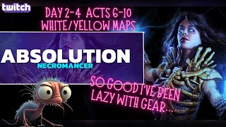 PoE 322  Build Review  Absolution Necromancer  Day 2  4 [upl. by Ekusuy905]