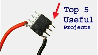 Top 5 useful electronics projects use ne555 timer ic diy projects [upl. by Herahab]