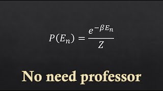 Boltzmann Distribution [upl. by Amri]