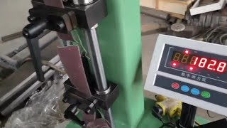 Abrasive Belt Tension Test machine [upl. by Airetas]