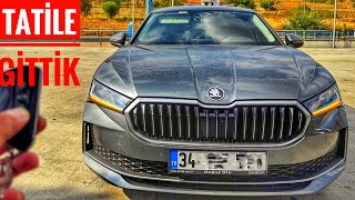 YENİ SKODA SUPERB İLE TATİL VLOG  OTEL VE GEZDİĞİMİZ YERLER [upl. by Lenahc]