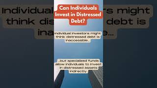 Can individuals invest in distressed debtinvestment distressed [upl. by Bathsheb]