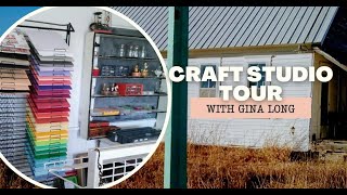 Schoolhouse Turned Craft Studio  Tour with Gina Long [upl. by Dudden618]