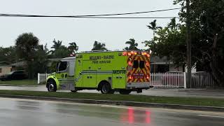 MiamiDade Fire Rescue MDFR Reserved Rescue Transporting And Returning From Hospital [upl. by Philbert]