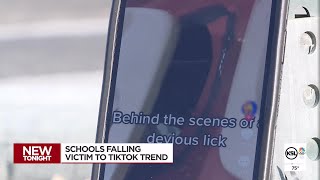 TikTok shuts down posts showing schools being vandalized [upl. by Purity]