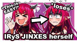 IRyS JINXING herself for 10 minutes straight IRyS  Hololive English [upl. by Huskey711]