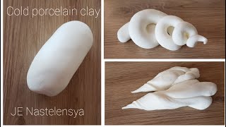 How to make flexible moldable cold porcelain modeling clay [upl. by Eirotal]