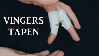 Vingers tapen  Sportmassage Doldersum [upl. by Brindle974]