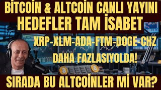 🔴 BİTCOİN amp ALTCOİN CANLI YAYINI  HEDEFLER TAM İSABET  XRP  ADA  DOGE  CHZ VE DAHA FAZLASI 🚀 [upl. by Lavinia]