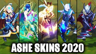 All Ashe Skins Spotlight 2020 League of Legends [upl. by Segal14]