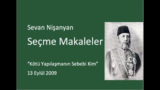 Sevan Nişanyan  Kötü Yapılaşmanın Sebebi Kim [upl. by Norene]