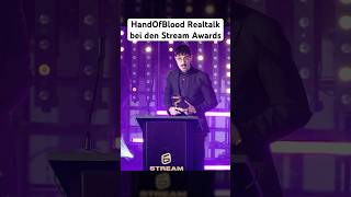 Wichtiger Realtalk von HandOfBlood bei den Stream Awards 2024 handofblood [upl. by Cotterell]