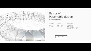 Parametric Design Workshop  ArchiterraX [upl. by Aniara]