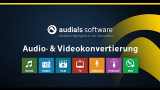 Audials 2016 in 120 Sekunden Audio amp Videokonvertierung [upl. by Akvir132]