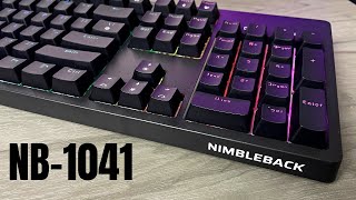 LTC NB1041 Nimbleback 104 Keys Mechanical Keyboard Review Unboxing amp Sound Test [upl. by Asilana]