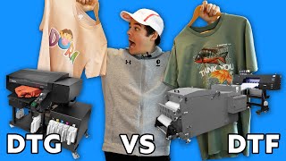 Pros and Cons of Digital Printing  DTG VS DTF [upl. by Elinet136]