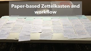 Paperbased Zettelkasten and Workflow [upl. by Aihsenat598]