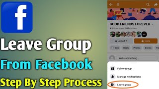 How to leave group in FacebookFacebook group se kese leave kare 2023 [upl. by Salokcin]