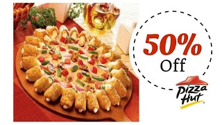 Pizza Hut 50 off coupon code check it out now latest 2018 offers pizza hut Dominos Pizza latest HD [upl. by Linnell]