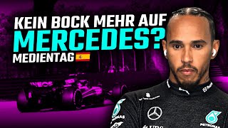 Angepisst Hamilton im Motivationsloch I Medientag F1 Barcelona 2024 [upl. by Assirralc504]