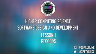 1 Higher Computing Science  Records [upl. by Felise]