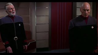 Captain Picard and Admiral Dougherty debate over the Prime Directive and the Baku people [upl. by Tasha]