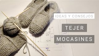 Tejer mocasines a dos agujas 🧦 Ideas y Consejos de Lucila [upl. by Anirret133]