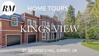 Inside £10M St Georges Hill Mansion Kings View in Surrey UK  Residential Market Home Tours [upl. by Orabelle]