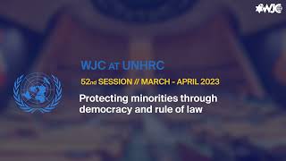 UNHRC 52 Protecting minorities through democracy and rule of law [upl. by Barde283]