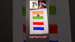 Jana Gana Mana 🇮🇳  National Anthem  Indian flag drawing independenceday 15august shorts [upl. by Oilisab]