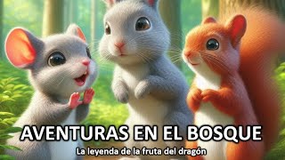 aventuras en el bosque y la leyenda de la fruta del dragón cuentosinfantiles cuentoseducativos [upl. by Theall]