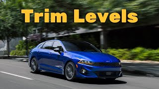 2022 Kia K5 Trim Levels Standard Features and Colors Explained [upl. by Abbey574]