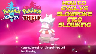 Pokémon Sword and Shield  How to evolve Slowpoke into Slowking [upl. by Renate]