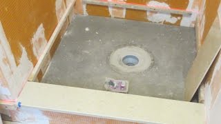 How to install a Schluter KerdiDrain with Deck Mud [upl. by Ocirne]