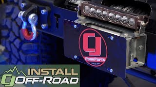 Winch Mounted Roller Fairlead STO N SHO License Plate Bracket Installation [upl. by Rafat]