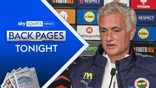 Jose Mourinho says he could win Man United title  Champions League reaction  Back Pages Tonight [upl. by Effie]