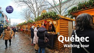 4K 🇨🇦 Marché de Noël Allemand🎄 The German Christmas Market  Quebec Walking Tour November 2024 [upl. by Ashley]