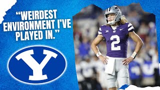 Kansas St QB Avery Johnson Says quotBYU Is The Weirdest Environment Ive Played Inquot After Blowout Loss [upl. by Aseel]