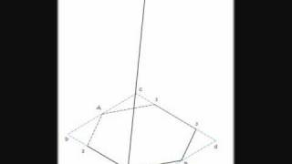 PIRÁMIDE HEXAGONAL EN PERSPECTIVA ISOMÉTRICAwmv [upl. by Refinnaej944]