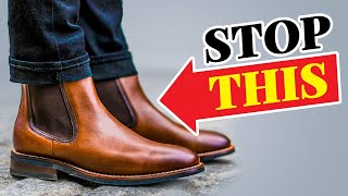 STOP Wearing Chelsea Boots Wrong Style YOUR Fall Footwear Correctly [upl. by Sahc]