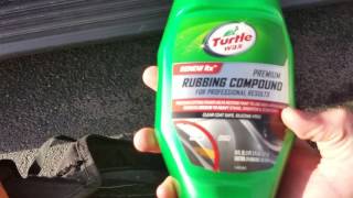 Turtle Wax Rubbing Compound Before and After Results [upl. by Hamal]