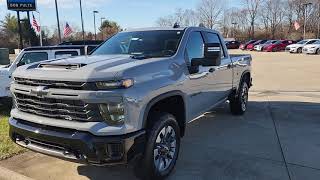 2024 Chevy Silverado 2500 Custom Crew Cab Customer Walk Around Video [upl. by Cohby]