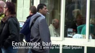 Eenarmige zakkenroller aangehouden in Amsterdam [upl. by Eirene]