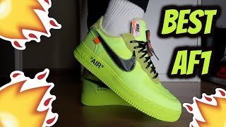 OFFWHITE x NIKE AIR FORCE 1 VOLT⚡️ REVIEWONFEET [upl. by Ylekalb]