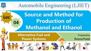 L 04 Source and Production of Methanol and Ethanol  Alternative Fuel and Power System  Automobile [upl. by Nerra92]