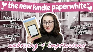 The New Kindle Paperwhite 12th Gen Unboxing and Honest Review  Comparison to 11th Gen Paperwhite [upl. by Mccartan]