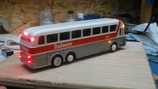 Lighted 150 Trailways bus [upl. by Vevay389]